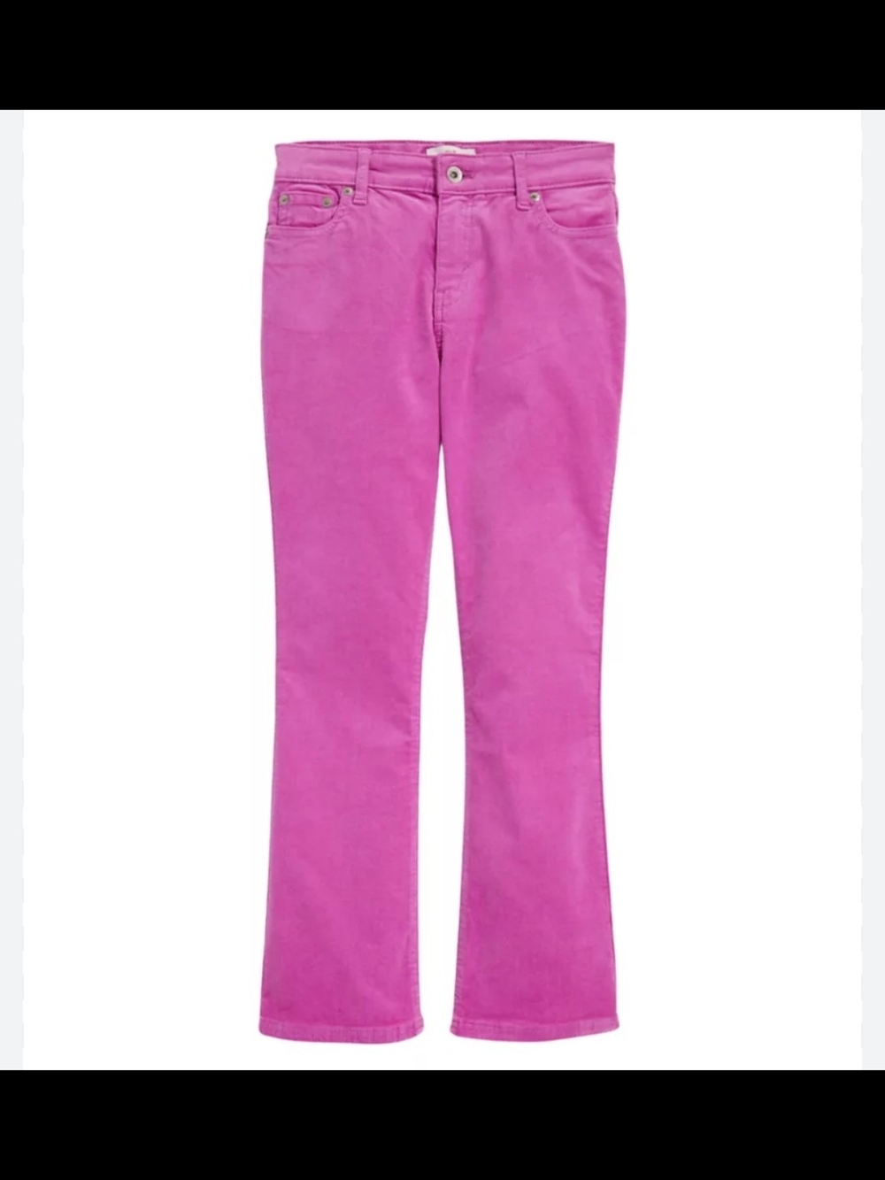 Vineyard Vines Girls Pink Flare Corduroy Pants - Size 5